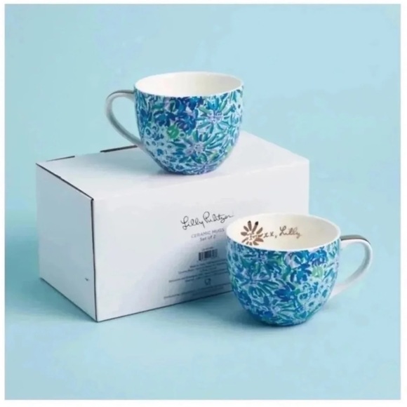 Lilly Pulitzer Ceramic Mugs Set of 2